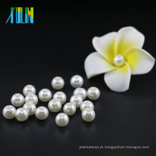 6mm jóias de moda fazendo contas UA02 Off White Bead pérolas de vidro com decoração marfim